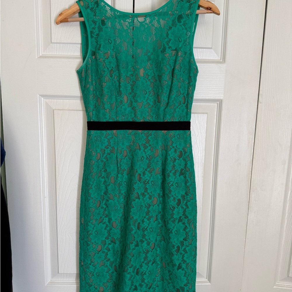 BCBG Green Lace Dress Elegant